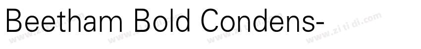 Beetham Bold Condens字体转换